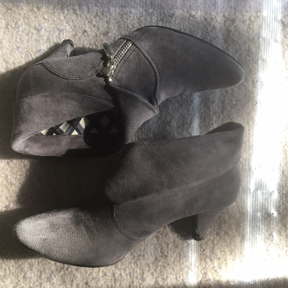 Grey booties